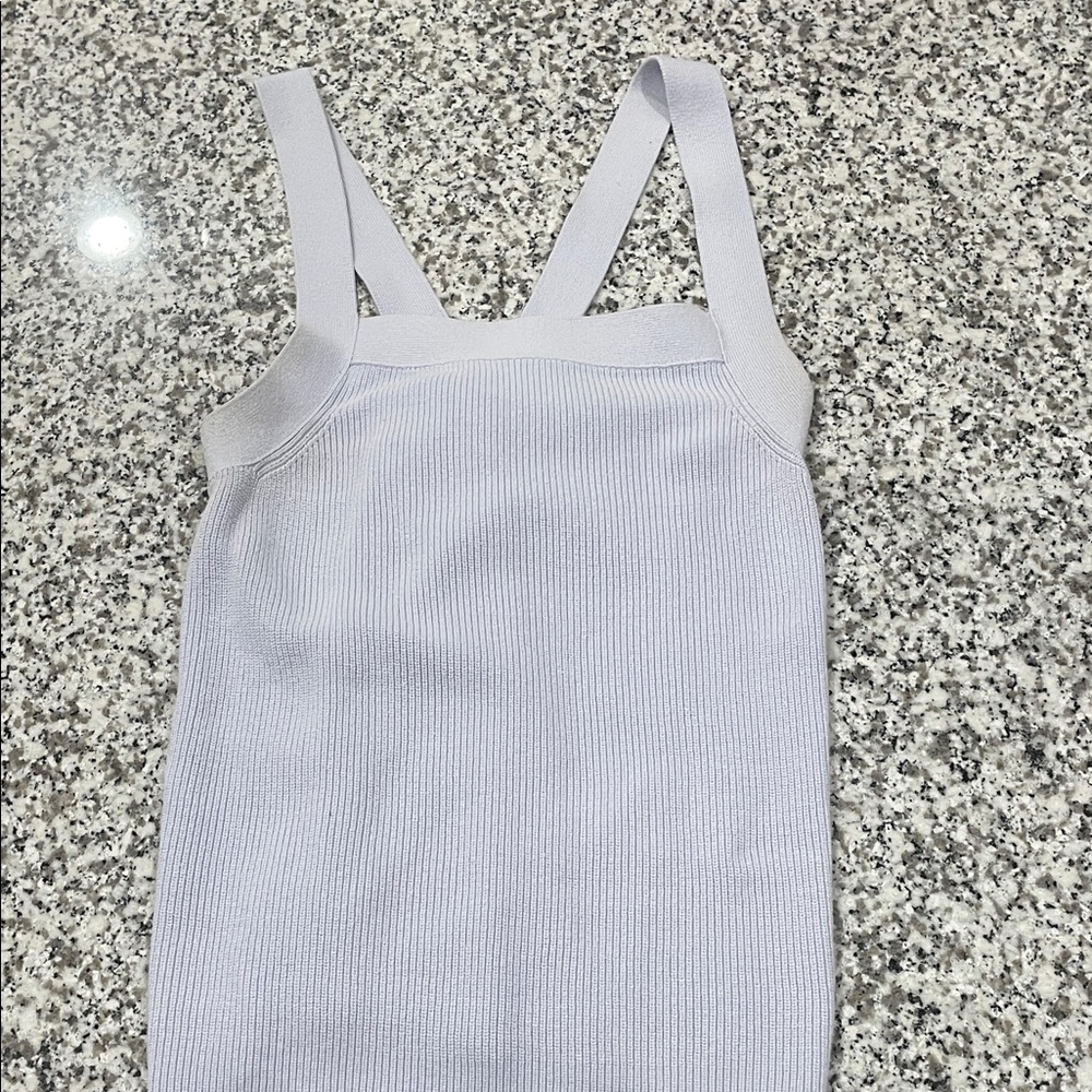 Banana Republic White Ribbed and Knit Camisole